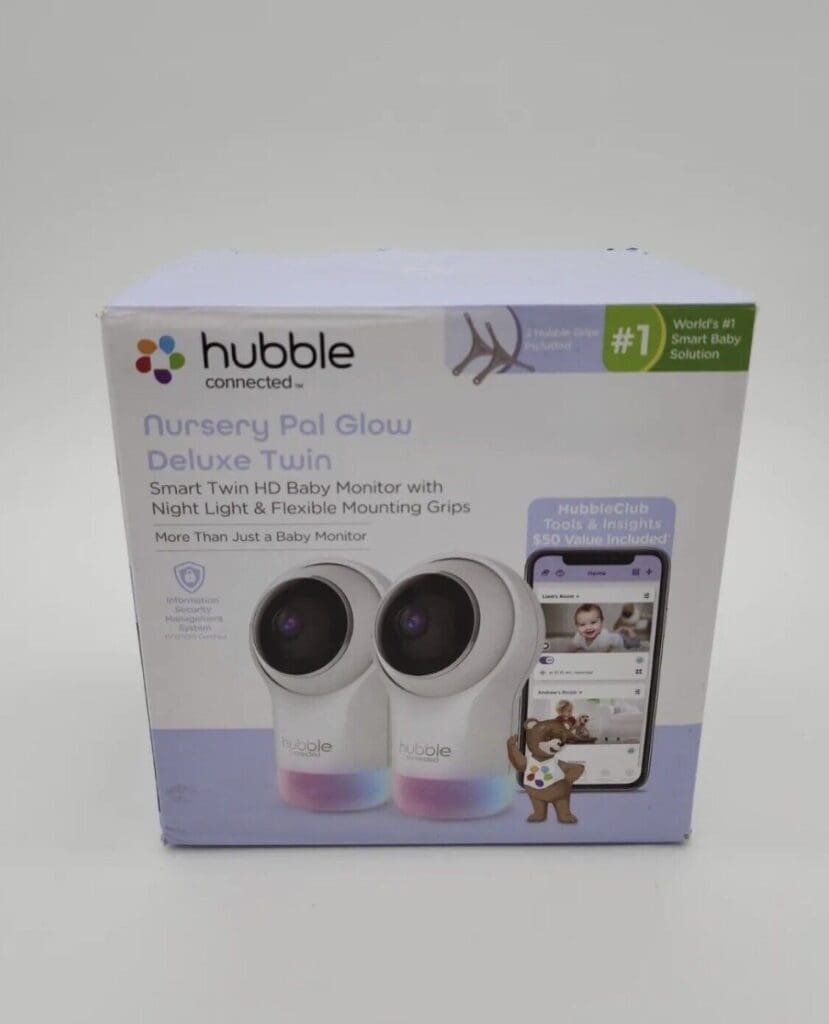 Hubble Connected Nursery Pal Glow Deluxe Twin Smart HD WiFi Video Baby