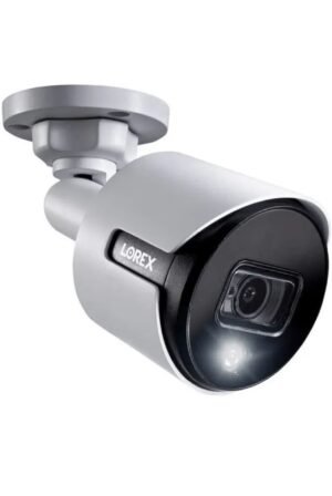 Lorex 5MP Super HD Active Deterrence Camera C581DA – WHITE + BNC Cable