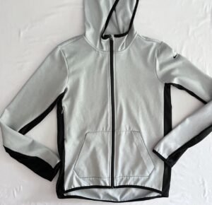 Nike Therma Fit All Time Tech Vixen Hoodie Gray Snakeskin Full Zip Womens S