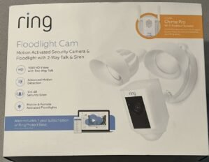 Ring Floodlight Camera with Motion Detection and Chime Pro WIFI