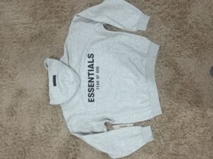 Essentials Fear of God Hoodie Men Light Oatmeal (size L)