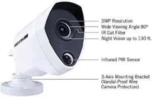 Night Owl HD surveillance camera 1080p security cam High-definition CCTV Night Owl CM-PTHD30W-BU-HIK BN camera