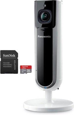 Panasonic HomeHawk Indoor 1080p HD Home Monitoring Camera With 16GB Card