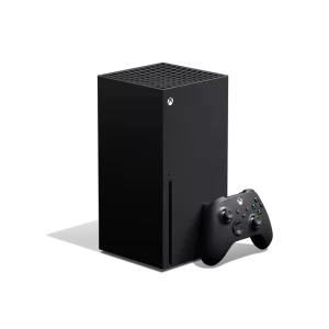 Xbox Series X 1TB Console with wireless controller - Black side view