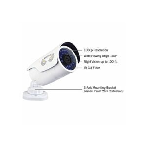 Night Owl CM-AHD10W-BU Infrared Bullet Night Vision 1080p Security Camera