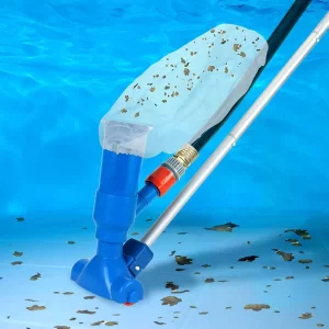 Handheld Pool Vacuum Jet Cleaner with Long Handle and Mesh Bag