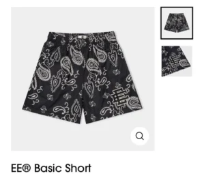 Eric Emanuel Basic Shorts Black Paisley EE