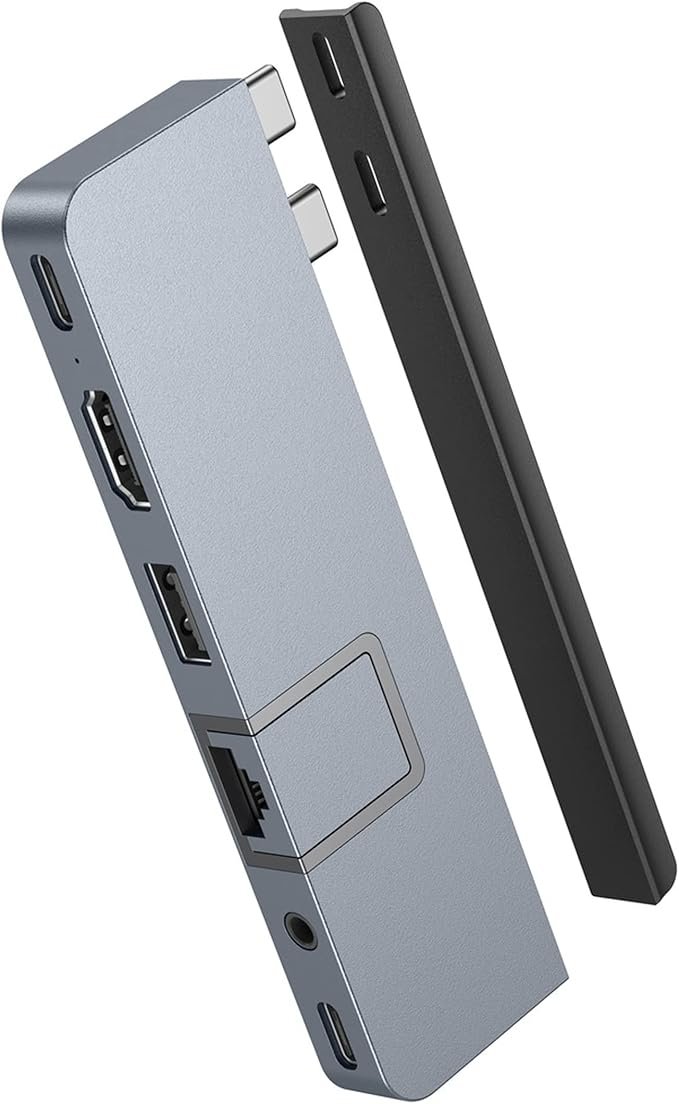 HyperDrive Duo 7-in-2 USB-C Hub, Space Gray