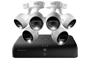 4K Ultra HD Security System with Six 4K (8MP) Active Deterrence Cameras featuring Smart Motion Detection, Face Recognition and Smart Home Voice Control