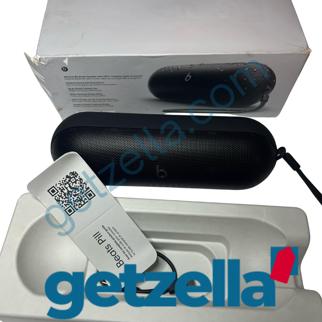 Beats Pill 2024 Bluetooth Speaker - Open Box, 24H Battery, IP67, Apple Care+ to 2027