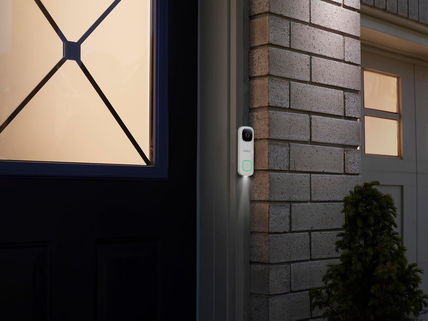 Lorex 2K Wired WiFi Video Doorbell - No Subscription, Color Night Vision, White - Image 6