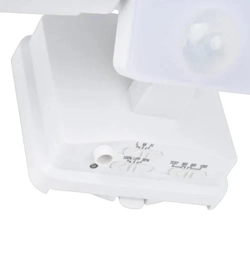 Lutec 2500 Lumen Solar Motion Security Light - Triple Head LED Floodlight - Image 5