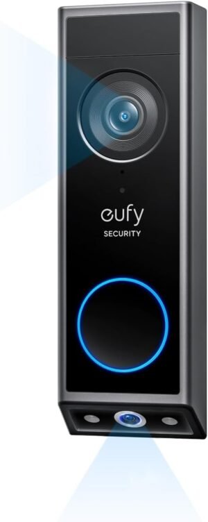 eufy Security Video Doorbell E340 – Dual Camera 2K HD, No Monthly Fee