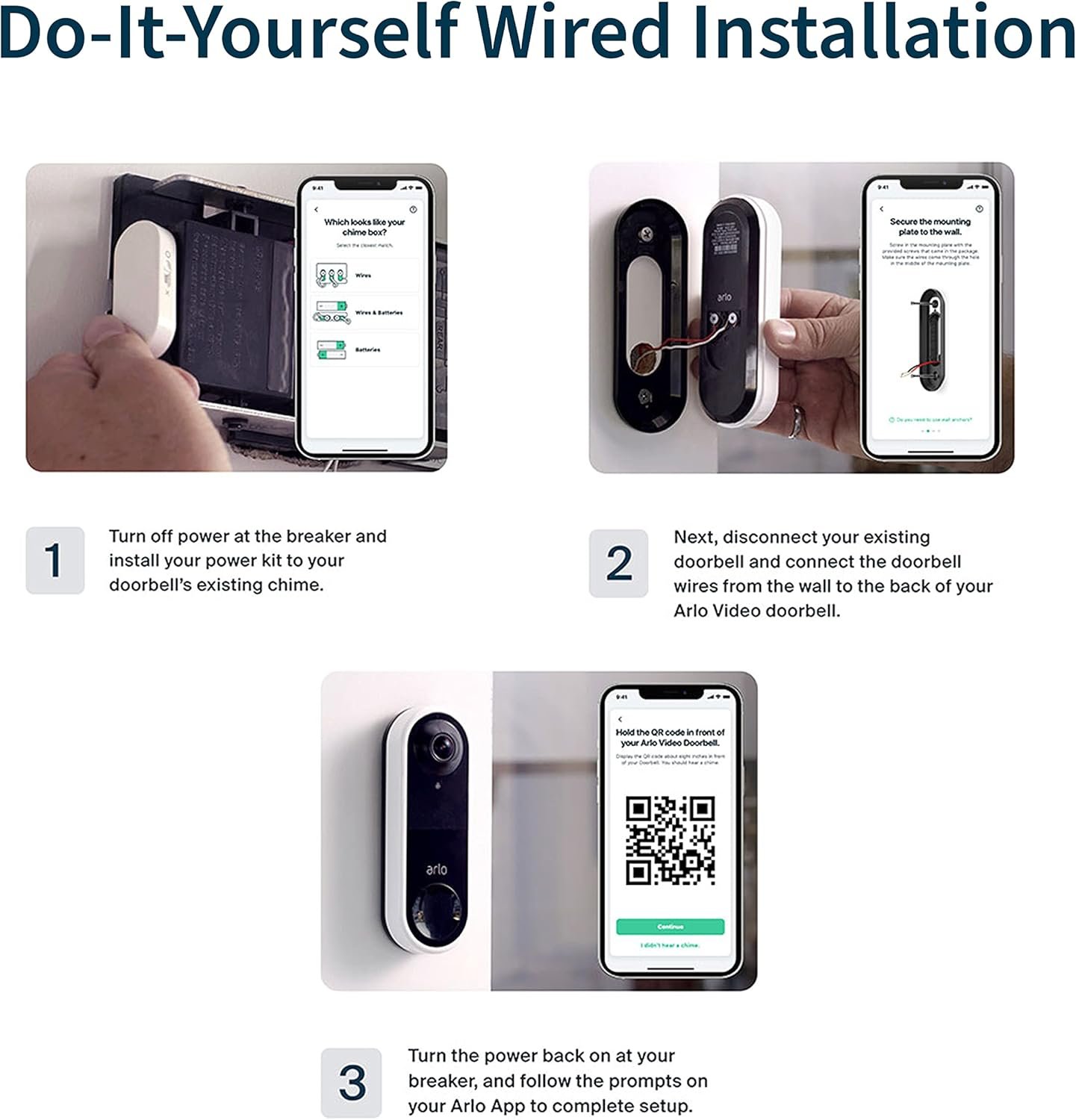 Arlo Essential Wired Video Doorbell – HD 180° View - Image 3