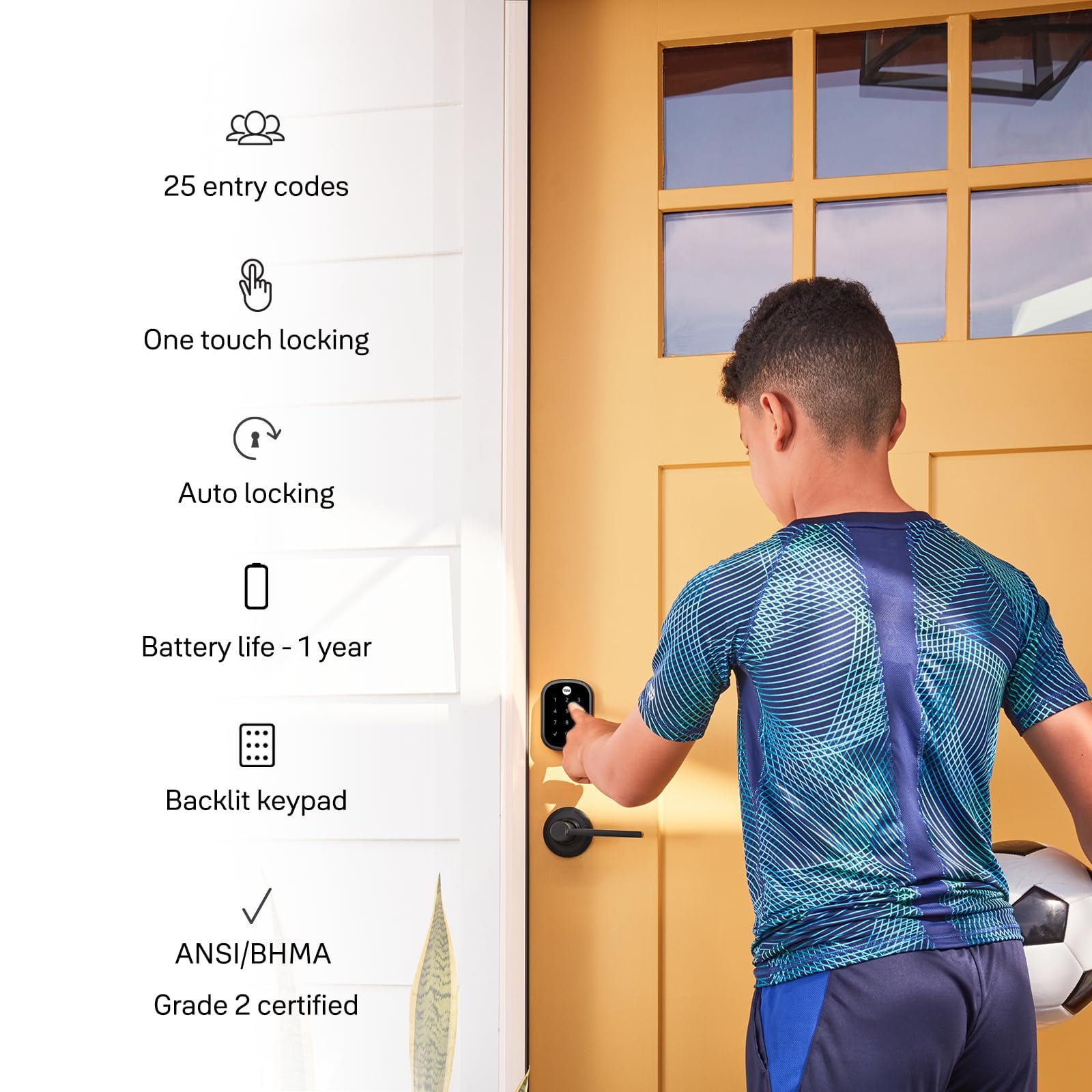 Yale Assure Lock SL Wi-Fi Key-Free Touchscreen Smart Deadbolt - Image 4