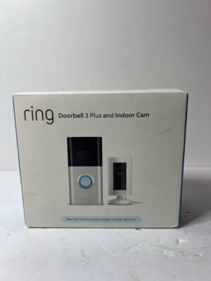 Ring Doorbell 3 Plus Bundle box of doorbell and indoor camera