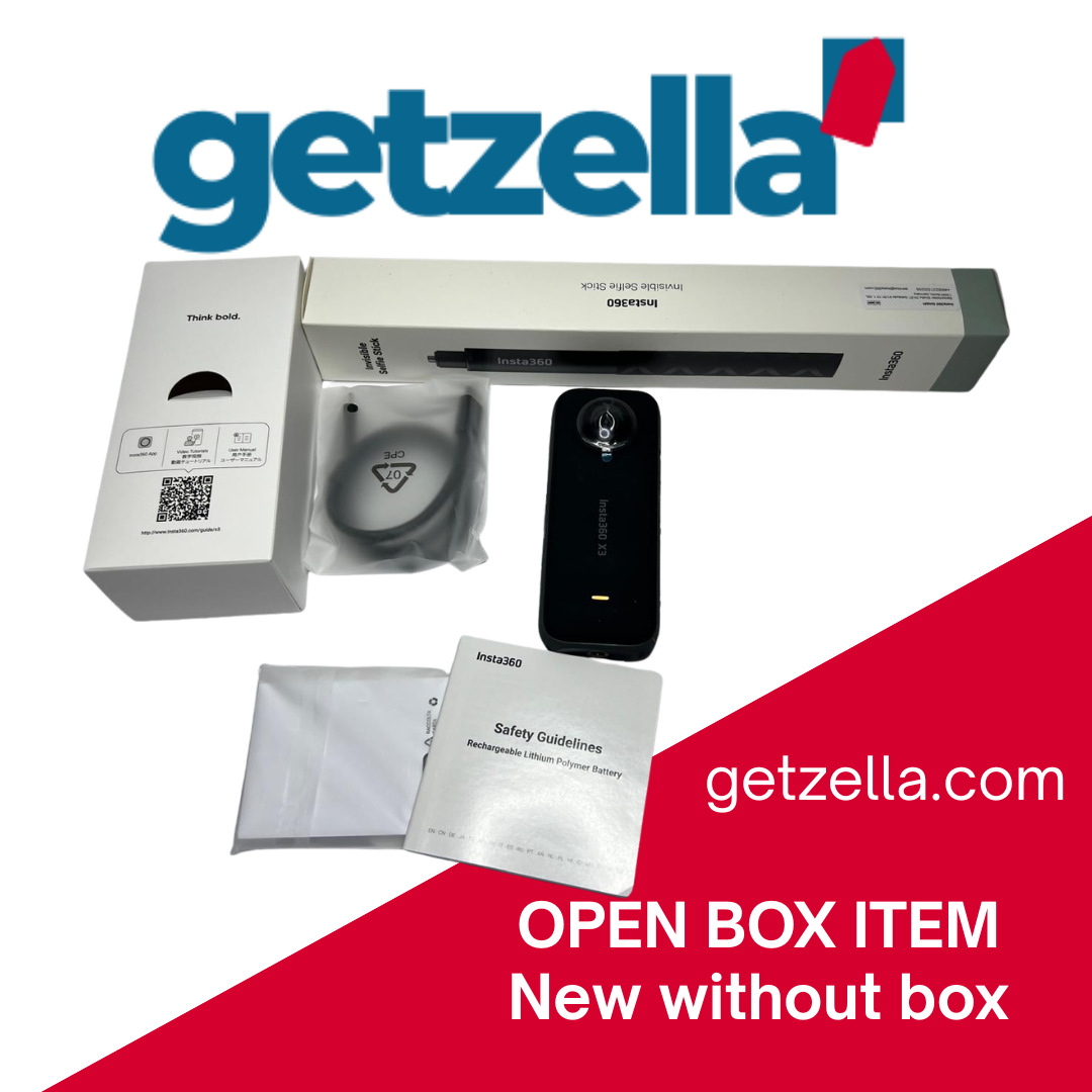 Insta360 X3 Starter Bundle – 5.7K Waterproof 360 Action Camera