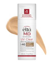 EltaMD UV Clear Tinted Face Sunscreen (Oil-Free) – Sheer Coverage & Broad Spectrum Protection