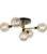 KCO Lighting 5-Light Mid-Century Modern Glass Globe Semi Flush Chandelier